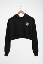 Load image into Gallery viewer, Bengaluru FC Crop HOODIE FOR WOMEN-Black-Ektarfa.online
