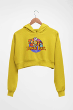 Load image into Gallery viewer, Fraggle Rock Crop HOODIE FOR WOMEN-Mustard Yellow-Ektarfa.online

