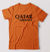 Load image into Gallery viewer, Qatar Airways T-Shirt for Men-Orange-Ektarfa.online
