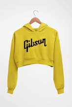 Load image into Gallery viewer, gibson Crop HOODIE FOR WOMEN-Mustard Yellow-Ektarfa.online
