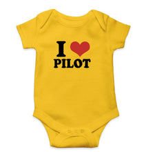 Load image into Gallery viewer, I LOVE PILOT Romper For Baby Boy/Girl-Yellow-Ektarfa.online
