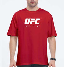 Load image into Gallery viewer, UFC Oversized T-Shirt for Men-Red-Ektarfa.online
