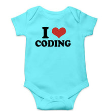 Load image into Gallery viewer, I LOVE CODING Romper For Baby Boy/Girl-Sky Blue-Ektarfa.online
