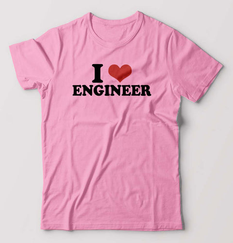 I LOVE ENGINEER T-Shirt for Men-Light Baby Pink-Ektarfa.online