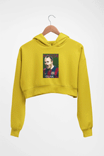 Load image into Gallery viewer, iniesta Crop HOODIE FOR WOMEN-Mustard Yellow-Ektarfa.online
