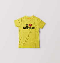Load image into Gallery viewer, I LOVE NETFLIX T-Shirt for Boy/Girl-Yellow-Ektarfa.online

