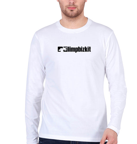 Limp Bizkit Full Sleeves T-Shirt for Men-White-Ektarfa.online