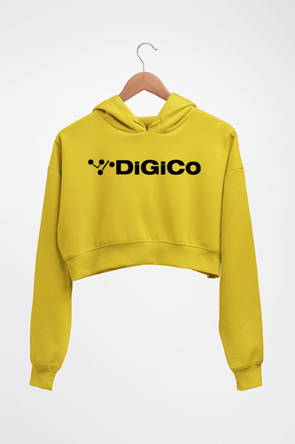 digico Crop HOODIE FOR WOMEN-Mustard Yellow-Ektarfa.online