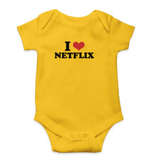Load image into Gallery viewer, I LOVE NETFLIX Romper For Baby Boy/Girl-Yellow-Ektarfa.online
