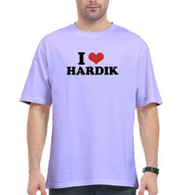 Load image into Gallery viewer, I LOVE HARDIK Oversized T-Shirt for Men
