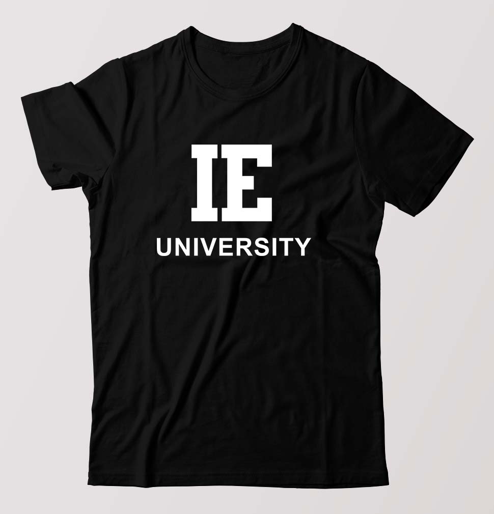 IE University T-Shirt for Men-Black-Ektarfa.online