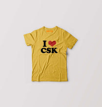 Load image into Gallery viewer, I LOVE CSK T-Shirt for Boy/Girl-Golden Yellow-Ektarfa.online

