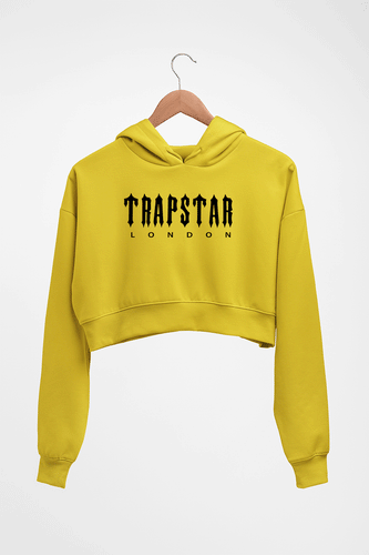 Trapstar Crop HOODIE FOR WOMEN-Mustard Yellow-Ektarfa.online