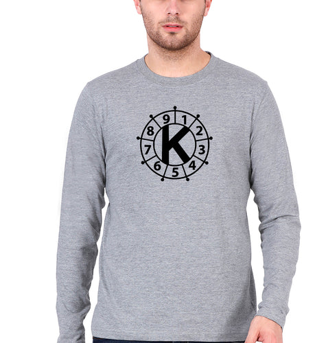Kabalarian Philosophy Full Sleeves T-Shirt for Men-Grey Melange-Ektarfa.online