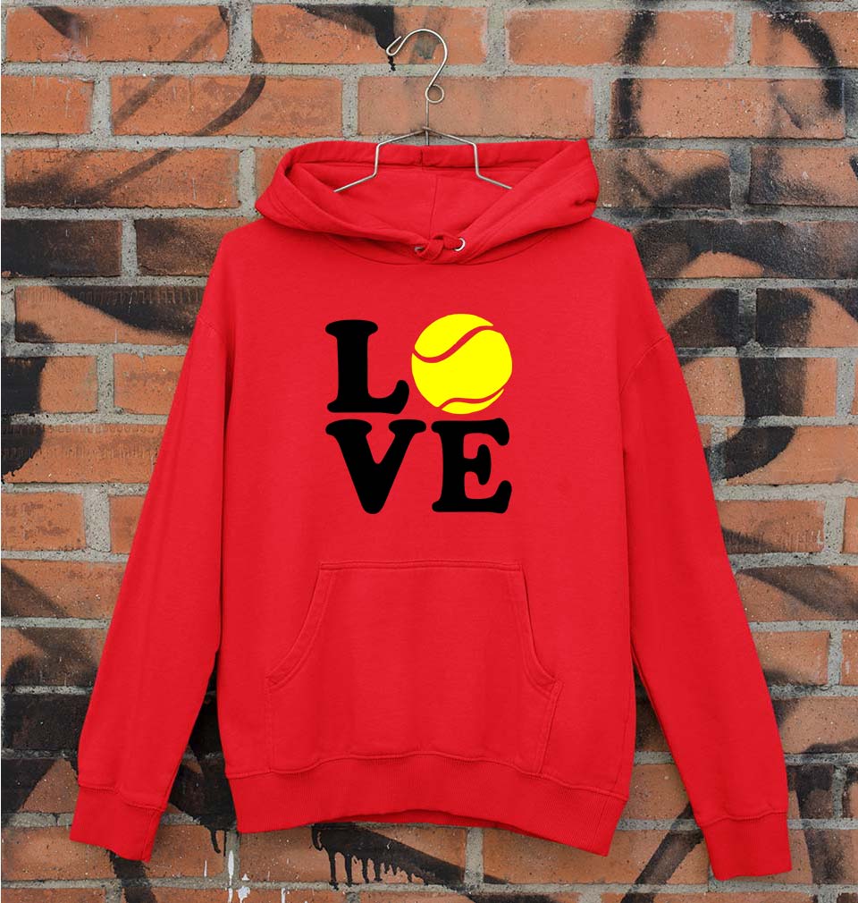 Love Tennis Unisex Hoodie for Men/Women-Red-Ektarfa.online
