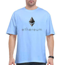 Load image into Gallery viewer, Ethereum Oversized T-Shirt for Men-Baby Blue-Ektarfa.online
