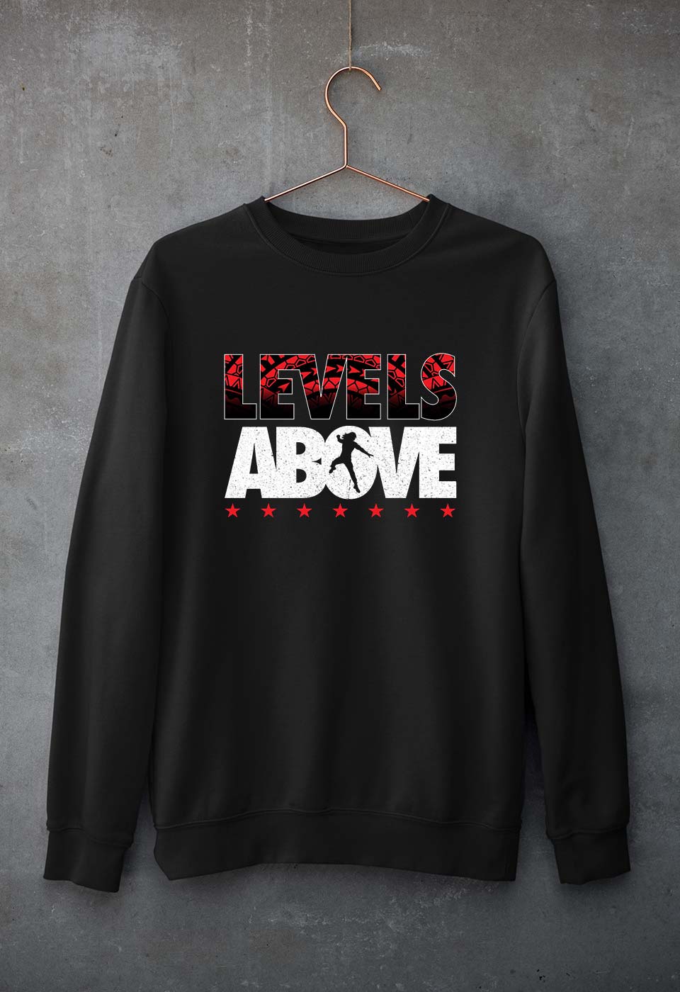 levels above roman reigns Unisex Sweatshirt for Men/Women-Black-Ektarfa.online