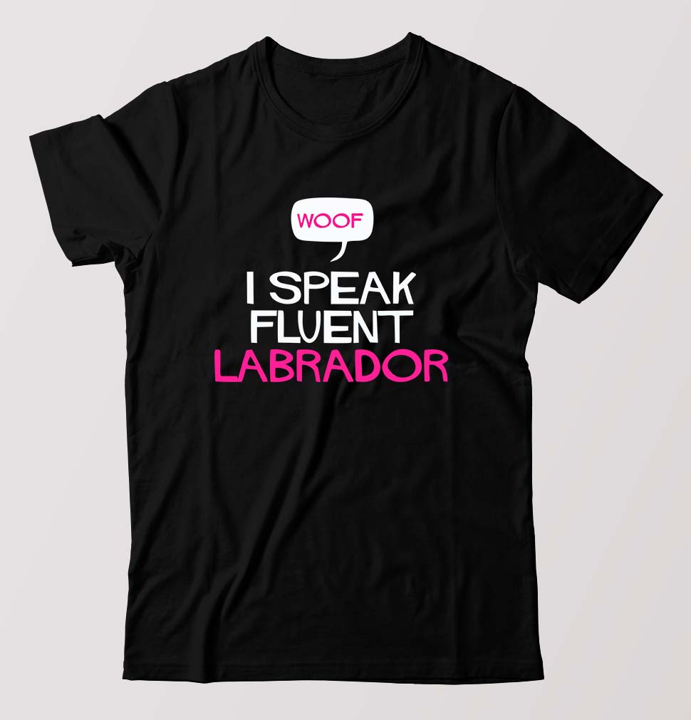 i speak fluent labrador T-Shirt for Men-Black-Ektarfa.online