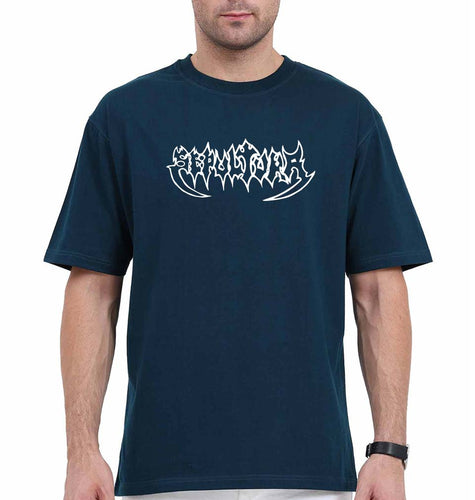 Sepultura Oversized T-Shirt for Men-Petrol Blue-Ektarfa.online