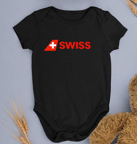 swiss Romper For Baby Boy/Girl-Black-Ektarfa.online