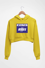 Load image into Gallery viewer, BHEL Crop HOODIE FOR WOMEN-Mustard Yellow-Ektarfa.online

