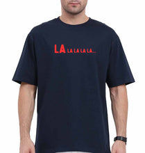 Load image into Gallery viewer, La La La La Oversized T-Shirt for Men-Navy Blue-Ektarfa.online
