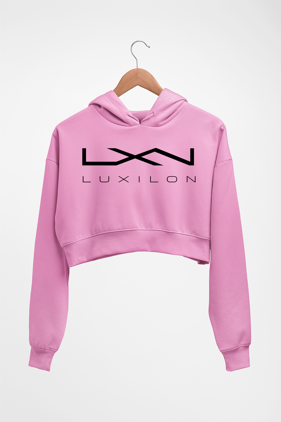 luxilon Crop HOODIE FOR WOMEN-Light Baby Pink-Ektarfa.online