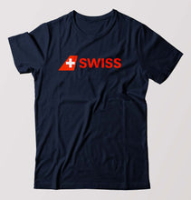 Load image into Gallery viewer, swiss T-Shirt for Men-Navy Blue-Ektarfa.online
