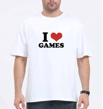 Load image into Gallery viewer, I LOVE GAMES Oversized T-Shirt for Men
