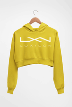 Load image into Gallery viewer, luxilon Crop HOODIE FOR WOMEN-Mustard Yellow-Ektarfa.online
