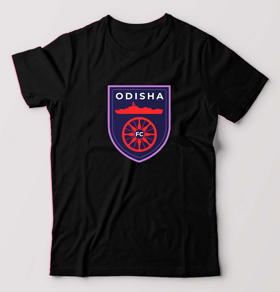 Odisha FC T-Shirt for Men-Black-Ektarfa.online