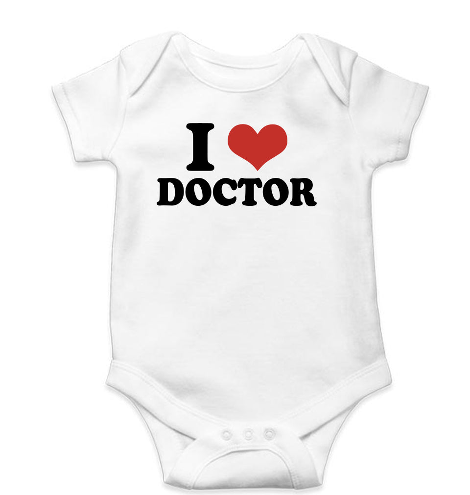 I LOVE DOCTOR Romper For Baby Boy/Girl-White-Ektarfa.online