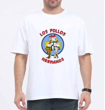 Load image into Gallery viewer, Los Pollos Hermanos Breaking Bad Oversized T-Shirt for Men-White-Ektarfa.online
