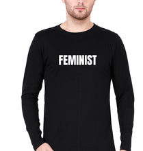 Load image into Gallery viewer, feminist Full Sleeves T-Shirt for Men-Black-Ektarfa.online
