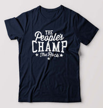 Load image into Gallery viewer, The Rock - The People&#39;s Champ T-Shirt for Men-Navy Blue-Ektarfa.online
