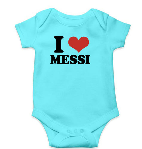 I LOVE MESSI Romper For Baby Boy/Girl-Sky Blue-Ektarfa.online