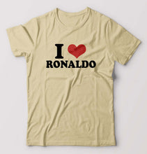 Load image into Gallery viewer, I LOVE RONALDO T-Shirt for Men-Beige-Ektarfa.online
