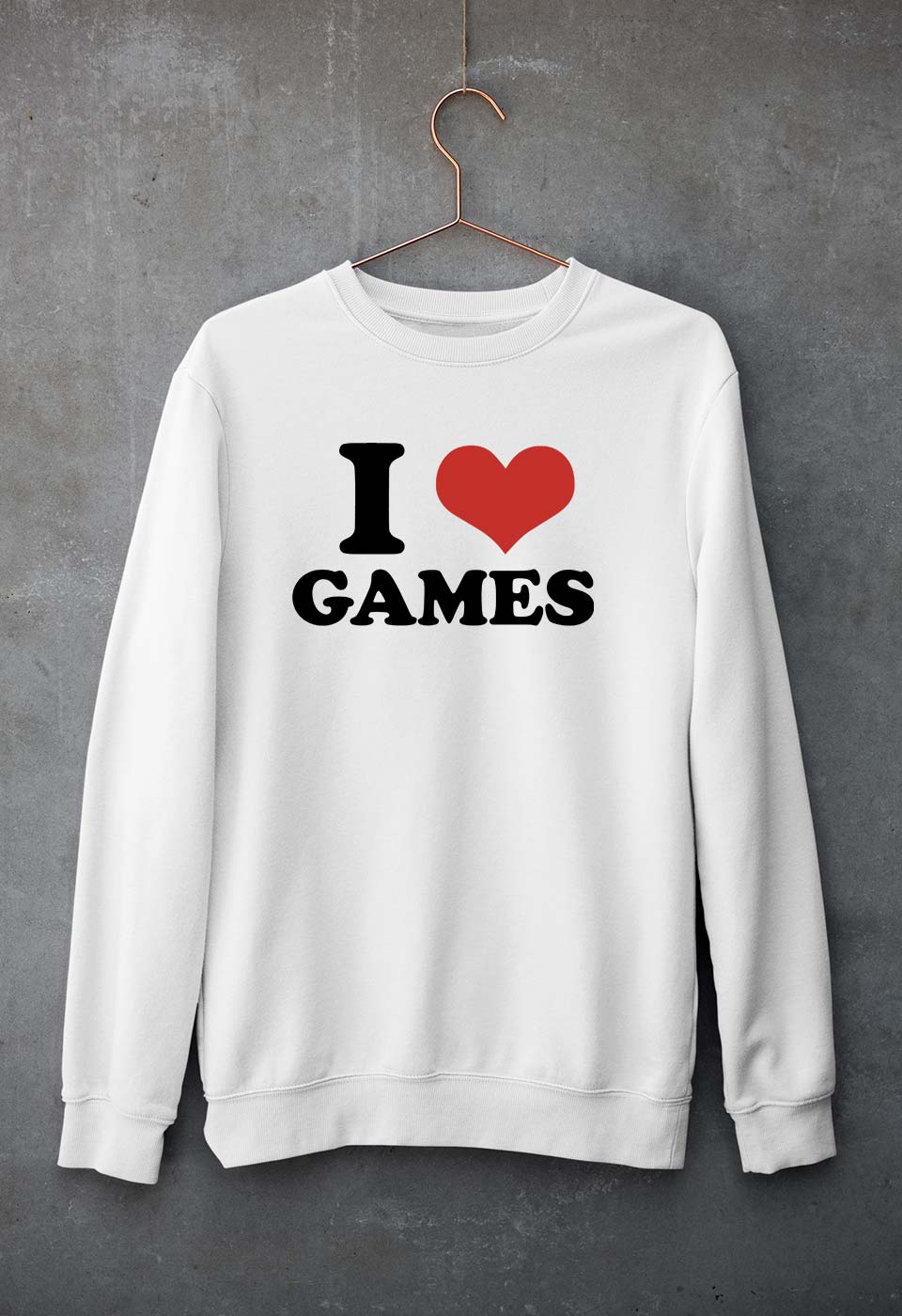 I LOVE GAMES Sweatshirt for Men/Women