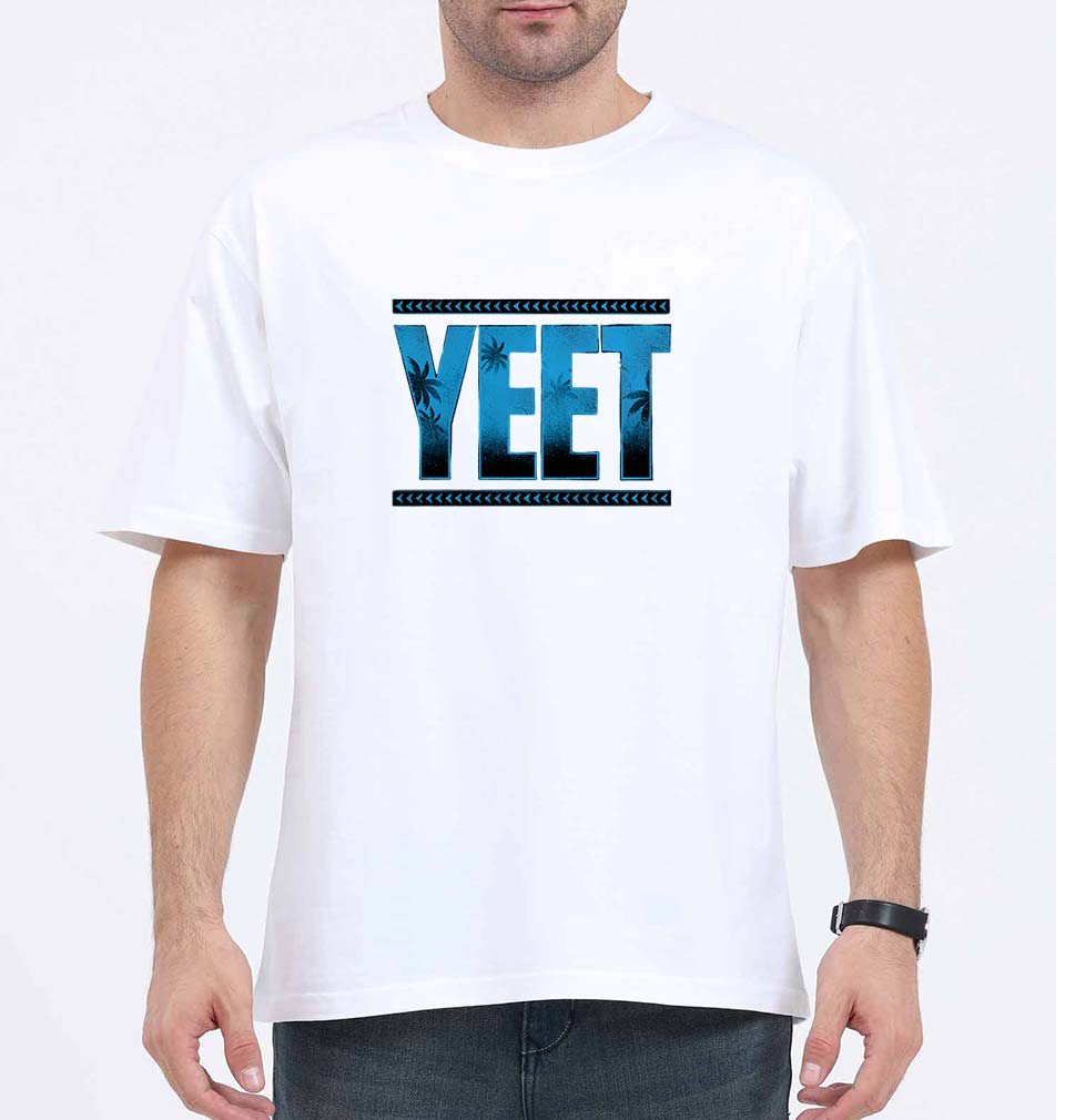 YEET Oversized T-Shirt for Men-White-Ektarfa.online