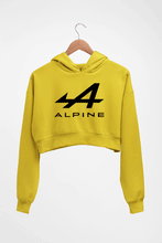 Load image into Gallery viewer, Alpine Crop HOODIE FOR WOMEN-Mustard Yellow-Ektarfa.online
