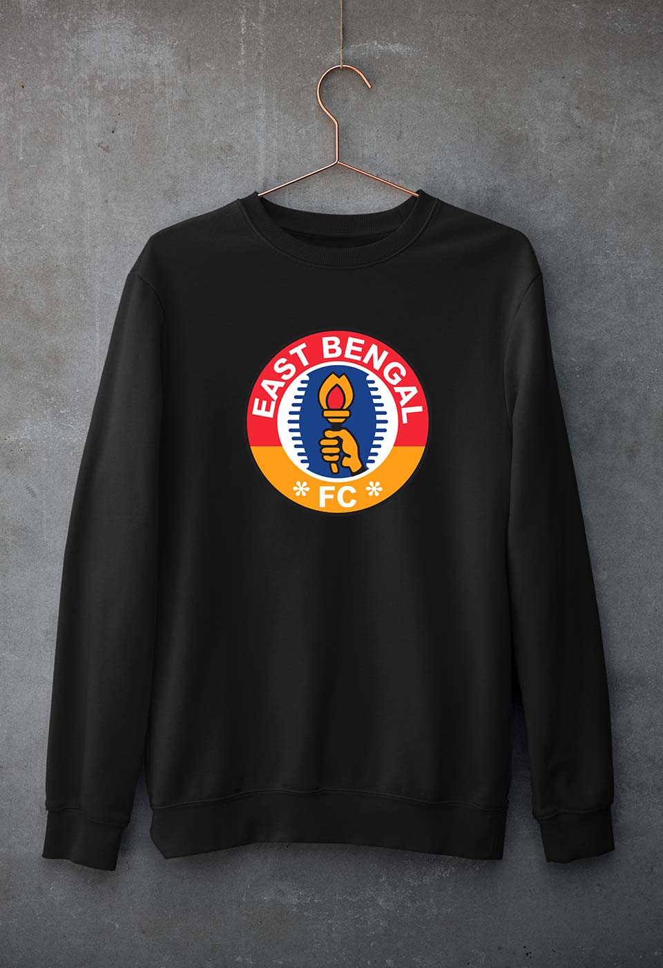 East Bengal FC Sweatshirt for Men/Women-Black-Ektarfa.online