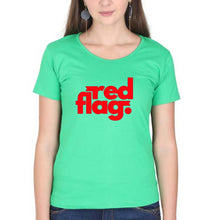 Load image into Gallery viewer, Red Flag T-Shirt for Women-flag green-Ektarfa.online

