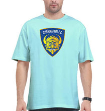 Load image into Gallery viewer, chennaiyin FC Oversized T-Shirt for Men-Mint-Ektarfa.online
