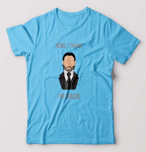 John Wick T-Shirt for Men-Light Blue-Ektarfa.online