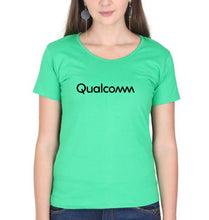 Load image into Gallery viewer, qualcomm T-Shirt for Women-Flag Green-Ektarfa.online
