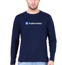 Load image into Gallery viewer, Kubernetes Full Sleeves T-Shirt for Men-Navy Blue-Ektarfa.online
