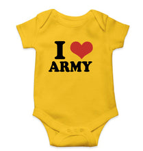 Load image into Gallery viewer, I LOVE ARMY Romper For Baby Boy/Girl-Yellow-Ektarfa.online
