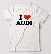 Load image into Gallery viewer, I LOVE AUDI T-Shirt for Men-White-Ektarfa.online
