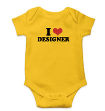Load image into Gallery viewer, I LOVE DESIGNER Romper For Baby Boy/Girl-Yellow-Ektarfa.online
