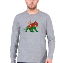 Load image into Gallery viewer, heman Full Sleeves T-Shirt for Men-Grey Melange-Ektarfa.online
